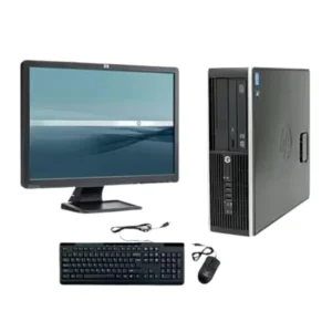 HP Intel Core i5 Desktop PC Bundle – 4GB RAM, 500GB HDD, 19" Monitor, Windows 11 Pro + Office