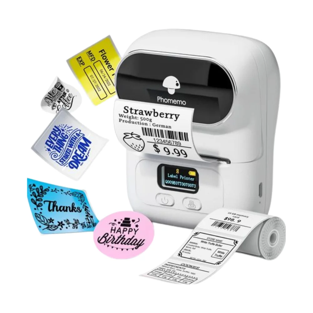 Phomemo M110 Portable Bluetooth Thermal Label Printer – White, Compatible with iOS & Android – Best Price in Kenya