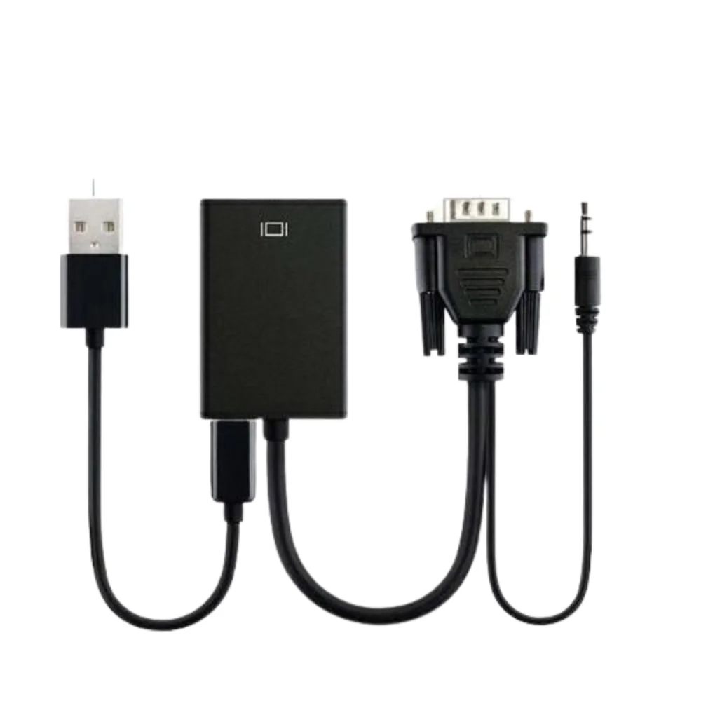 1.8M HDMI to VGA Cable – 1080P HDMI Male to VGA Male Video Converter Cord for Desktop & Laptop – Best Price in Kenya - Image 2