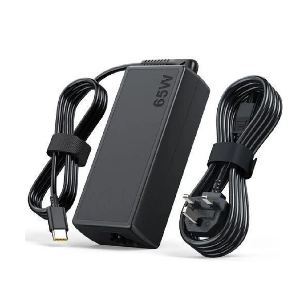 Lenovo Laptop Charger – 65W USB Type‑C AC Adapter with Power Cable (Complete Set) – Best Price in Kenya